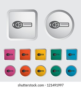 Ignition key single icon.