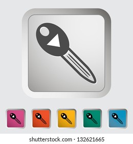 Ignition. Single icon. Vector illustration.