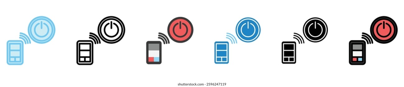 Ignition Switch multi style icons set. use for modern concept, print, UI, UX kit, web and app development. Vector EPS 10, related to car service, auto garage, car spare part.