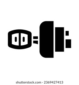 Ignition Vector Glyph Icon For Personal And Commercial Use.

