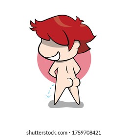 Ignorant expression of vector illustration characters