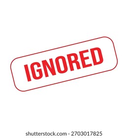 Ignorar Vector de sello de sello de goma
