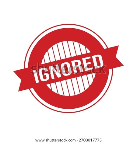 Ignore Rubber Stamp Seal Vector