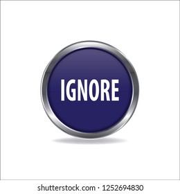 Ignore vector button, web design element