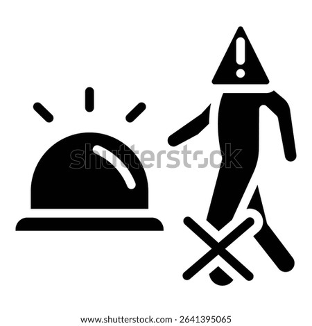 Ignored Alert Icon Bold Style For Various Design Purposes