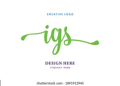 IGS lettering logo is simple, easy to understand and authoritative