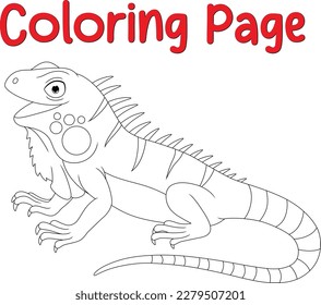  páginas de color iguana para niños