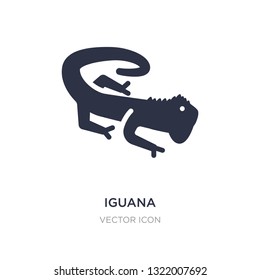iguana icon on white background. Simple element illustration from Animals concept. iguana sign icon symbol design.
