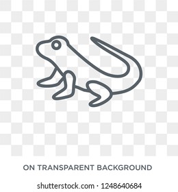 iguana icon. Trendy flat vector iguana icon on transparent background from animals collection. High quality filled iguana symbol use for web and mobile