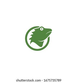 Iguana logo illustration vector design
