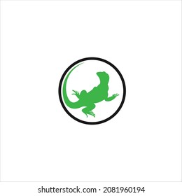 Iguana Logo Vector Abstract Template