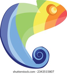 Ilustración del diseño del vector con logotipo de Iguana