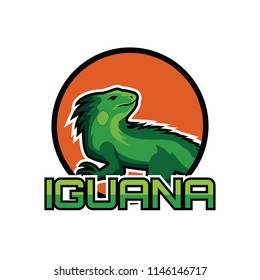 iguana logo for your business, vector illustration