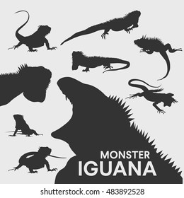 iguana silhouette