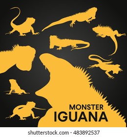 iguana silhouette