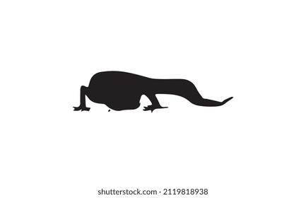 iguana vector illustration design black and white