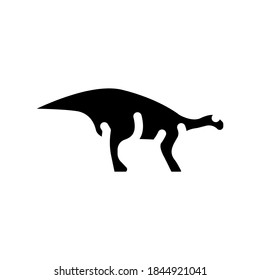iguanodon dinosaur glyph icon vector. iguanodon dinosaur sign. isolated contour symbol black illustration