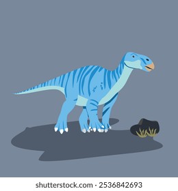 Iguanodon Dinosaur Herbivore	Grande comedor de plantas com espinhos do polegar, frequentemente encontrados em florestas