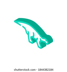 iguanodon dinosaur isometric icon vector. iguanodon dinosaur sign. isolated symbol illustration