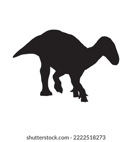 Iguanodon Dinosaur Vector Illustration Silhouette
