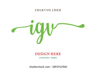 IGV lettering logo is simple, easy to understand and authoritative