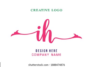 El logotipo de la inscripción IH es sencillo, fácil de entender y autorizado