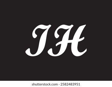 IH letterr logo and  initial logo design