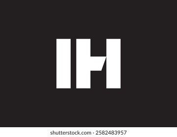 IH letterr logo and  initial logo design