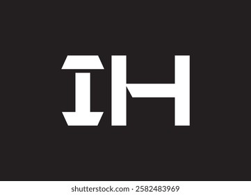 IH letterr logo and  initial logo design