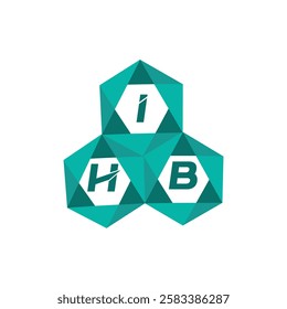 IHB creative minimalist letter logo. IHB unique vector initials alphabet letter logo design
