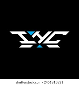 Diseño de Vector de logotipo de letra IHC, logotipo simple y moderno IHC. IHC diseño de alfabeto de lujo  
