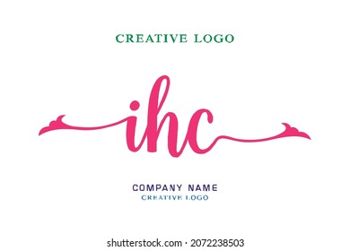 IHC lettering logo is simple, easy to understand and authoritative