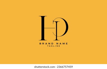 IHP, IPH, HIP, HPI, PHI, PIH, IHD, IDH, HID, HDI, DHI, DIH, HP, PH, HD, DH, Abstract initial monogram letter alphabet logo design