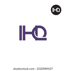 IHQ Logo Letter Monogram Design
