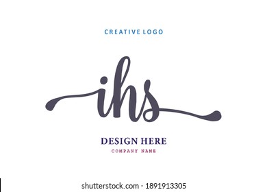 IHS lettering logo is simple, easy to understand and authoritative