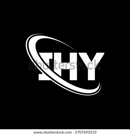 IHY logo. IHY letter. IHY letter logo design. Initials IHY logo linked with circle and uppercase monogram logo. IHY-typography for technology, business and real estate brand.