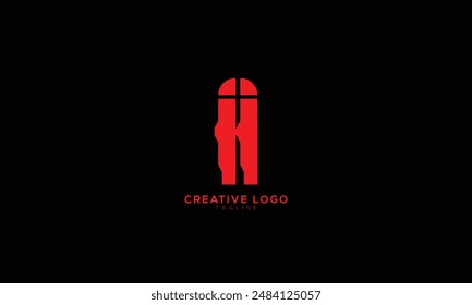 II Abstraktes anfängliches Monogramm-Buchstaben-Alphabet-Logo-Design