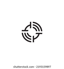 II circle initial logo concept in high quality professional design that will print well across any print media