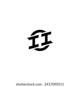 II initial game logo, banner design for your e-sports or streaming team