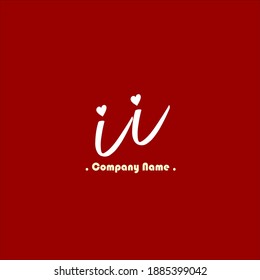 I I II Initial handwriting or handwritten logo for identity