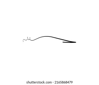 ii Diseño del vector del logotipo de escritura a mano inicial