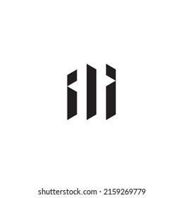 II initial logo letters in high quality professional design that will print well across any print media