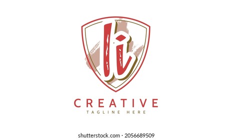Iniciales Ii, vector de logotipo de escritura a mano