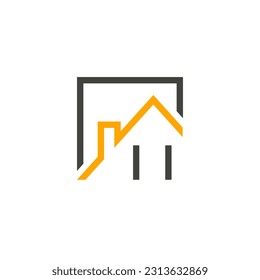 II initials homes modern building company logo vector.eps
