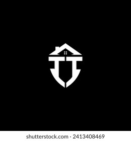 II initials premium shield logo monogram with home designs modern templates