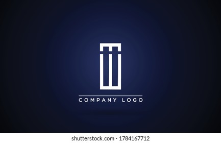 II Diseño de carta Logotipo Logotipo Icono Concepto e Ilustración Vector de aspecto elegante clásico.