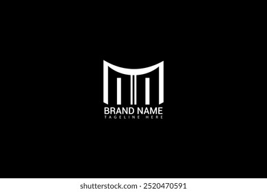II letter logo creative design. II unique design. II letter logo design on black background
