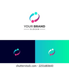 II letter logo design template elements. Modern abstract digital alphabet letter logo. Vector illustration. Colorful II logo.