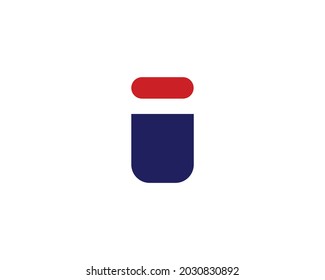 Plantilla vectorial de diseño de logotipo de letra I y ii