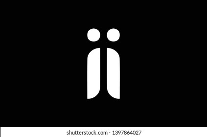 II logo design template vector illustration